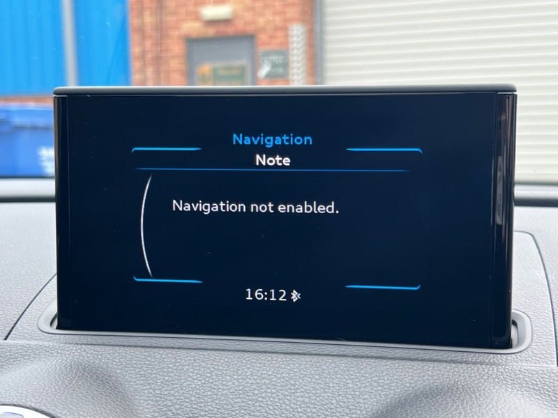 audi a3 navigation not enabled