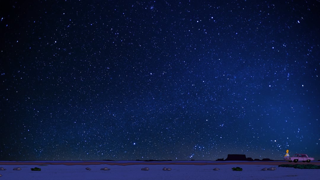 homer stars wallpaper