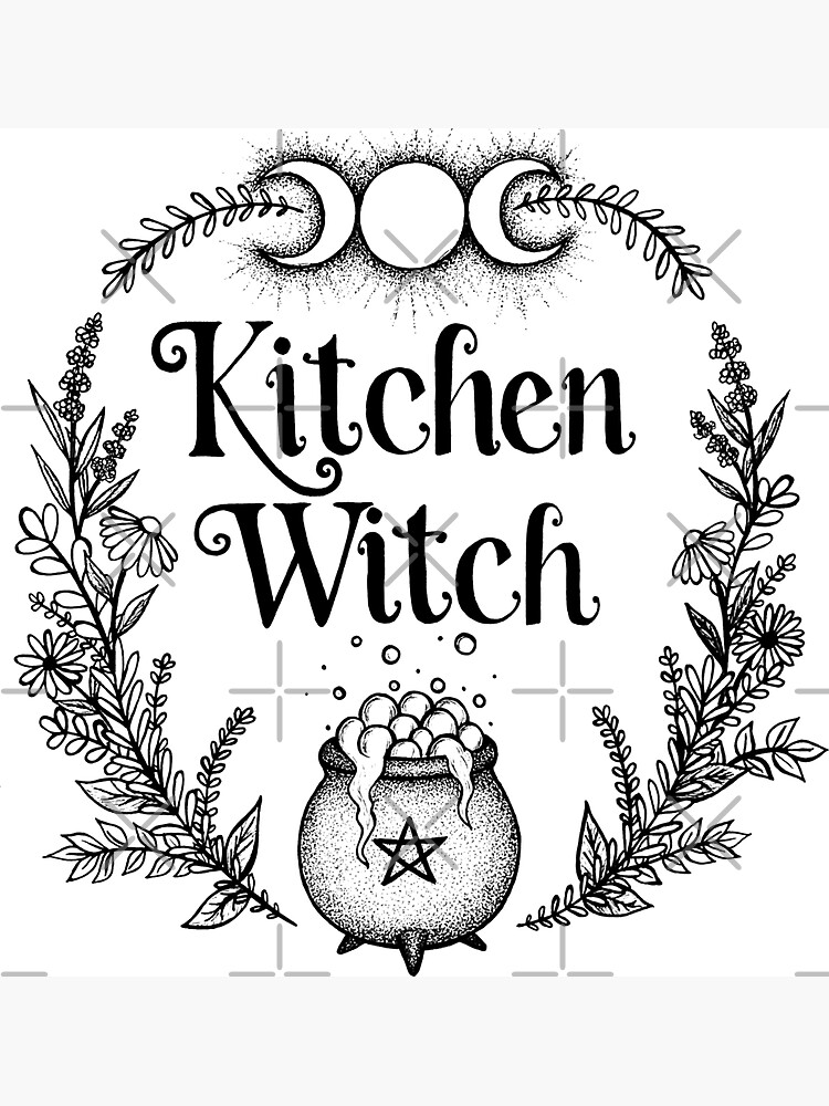 kitchen witch magnet