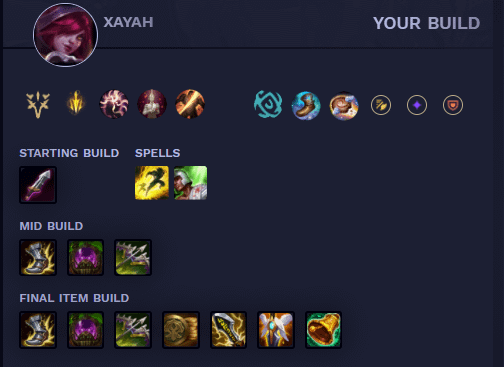 xayah build