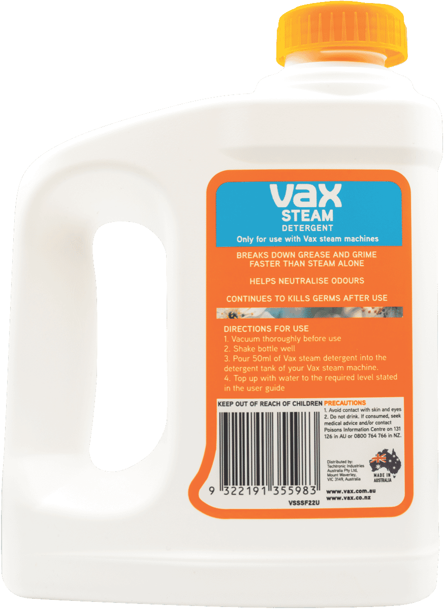 vax steam mop detergent