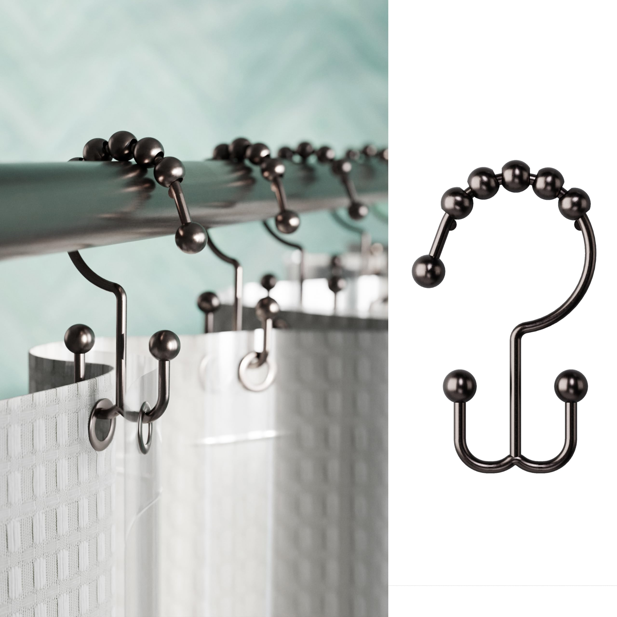 shower curtains and hooks