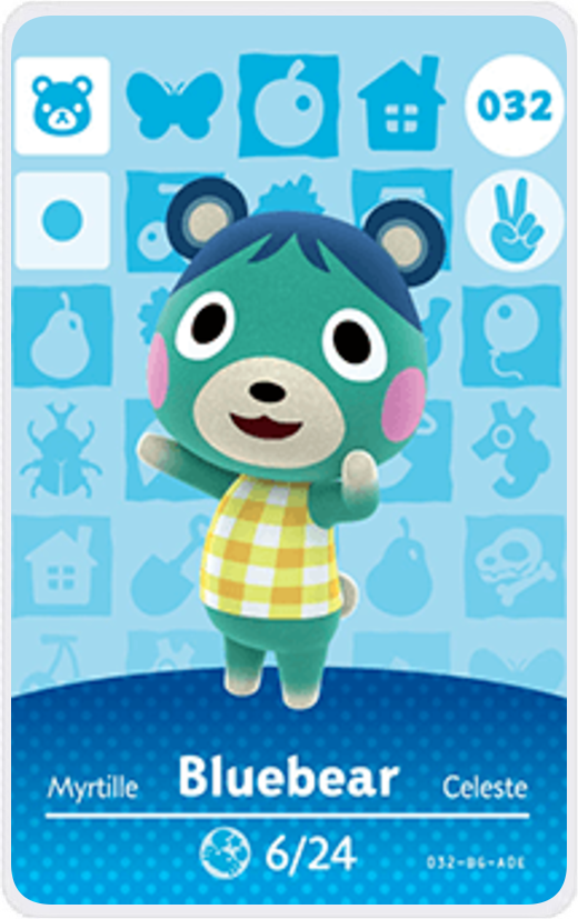 blue bear animal crossing