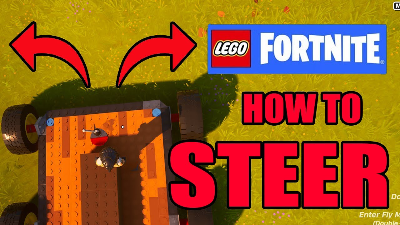 how to steer lego fortnite car