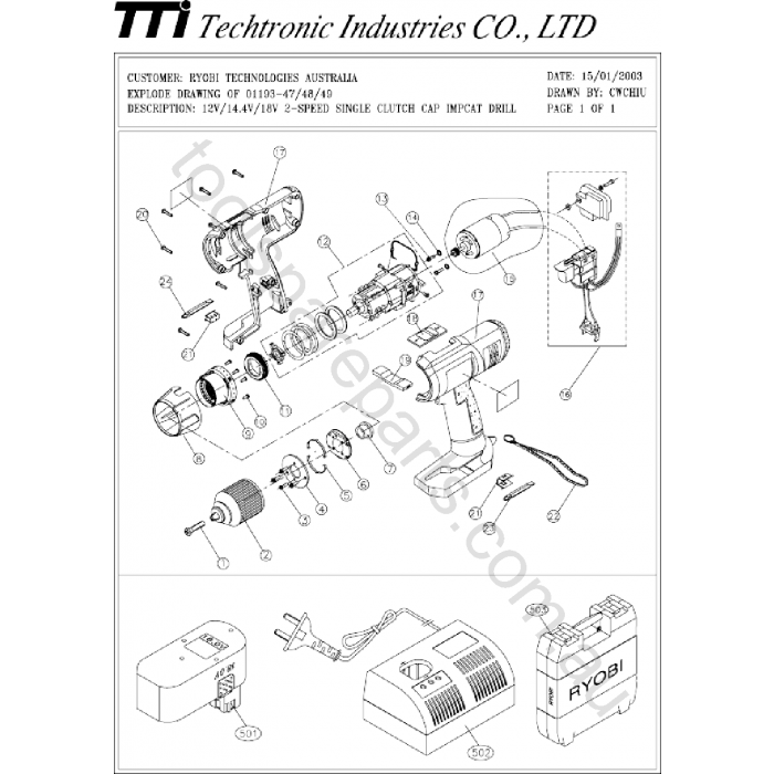 ryobi australia spare parts