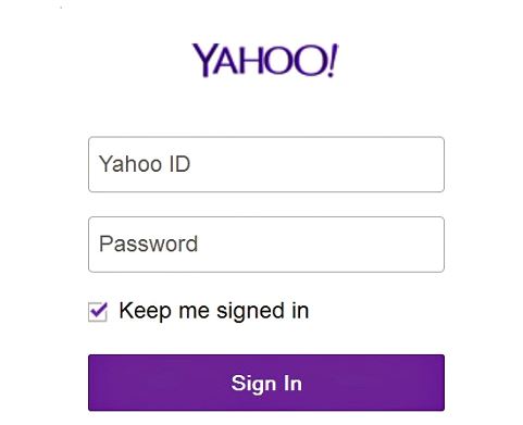 sign in to yahoo.com