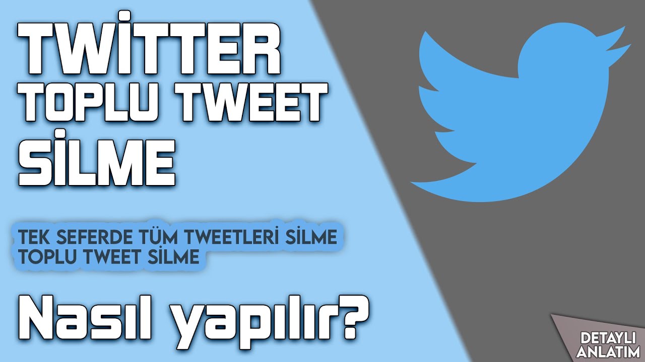 twitter tüm tweetleri silme