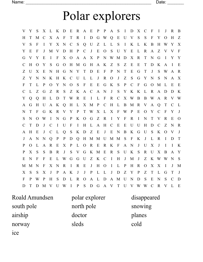 polar explorer crossword