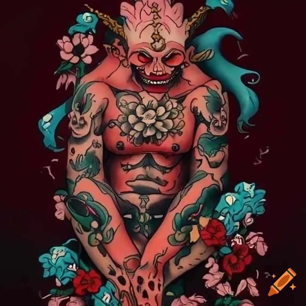 demon tattoo