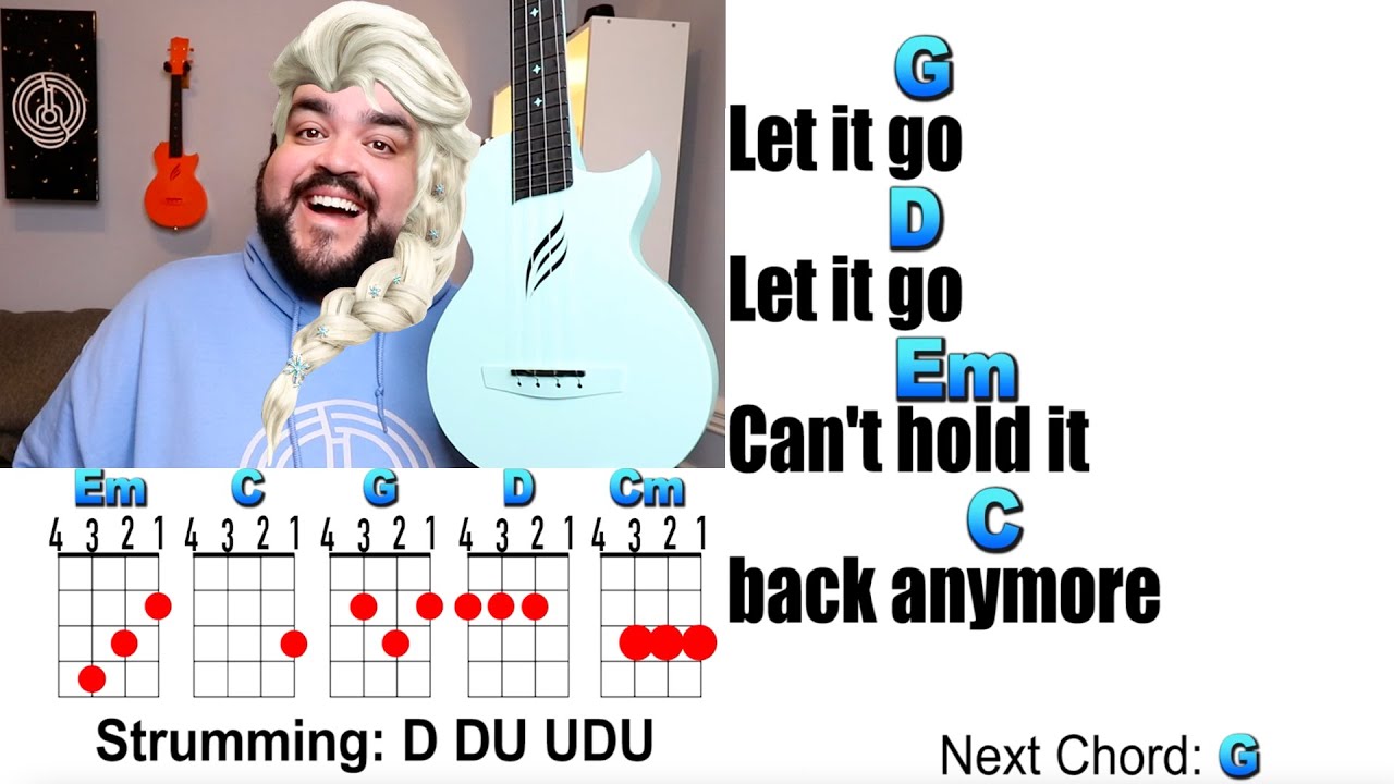 let it go ukulele chords