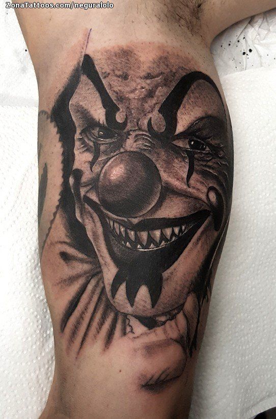 imagenes de tatuajes de payasos