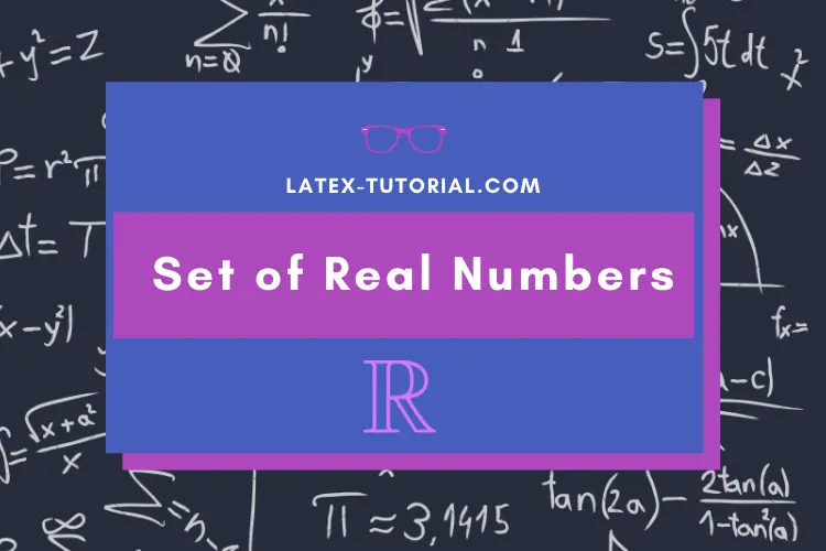 real numbers latex