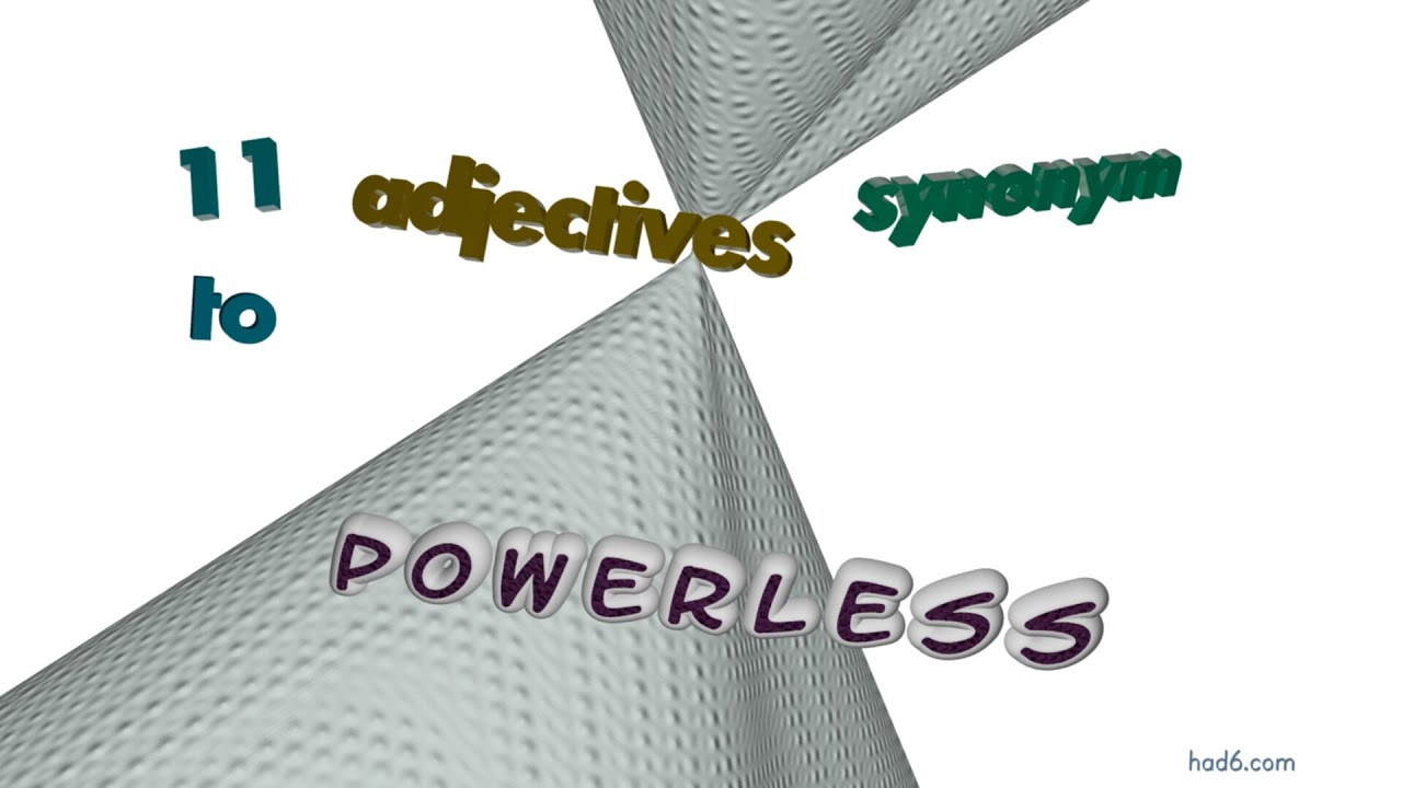 synonym for powerlessness