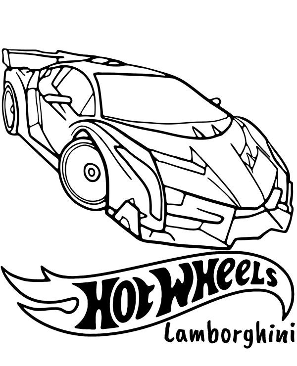 hotwheels colouring pages