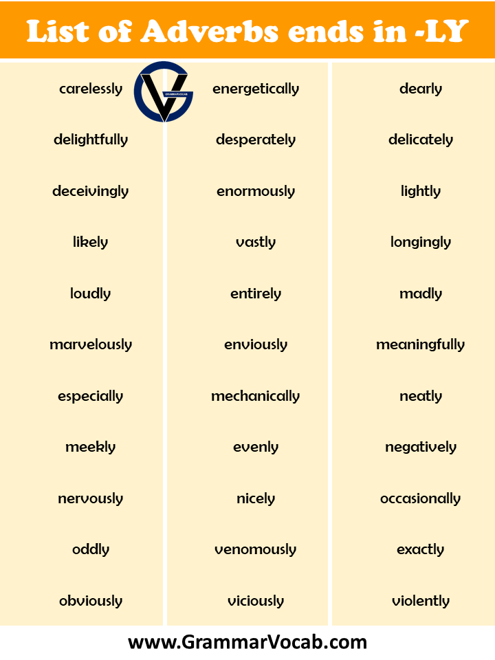 6 letter words ending with ly