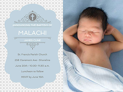 christening invitation free maker