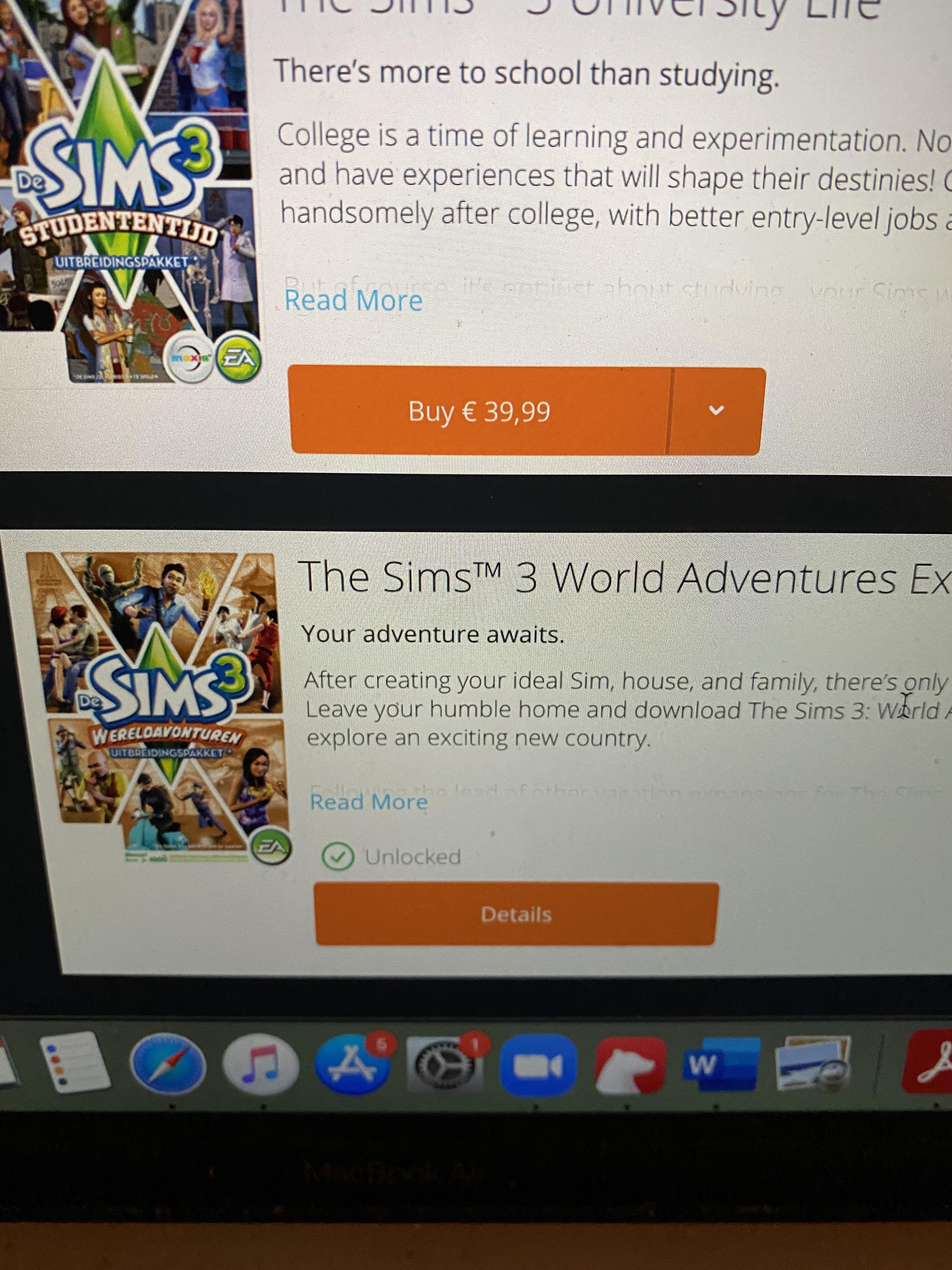 sims 3 expansion packs origin