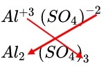 aluminium sulfate ionic formula