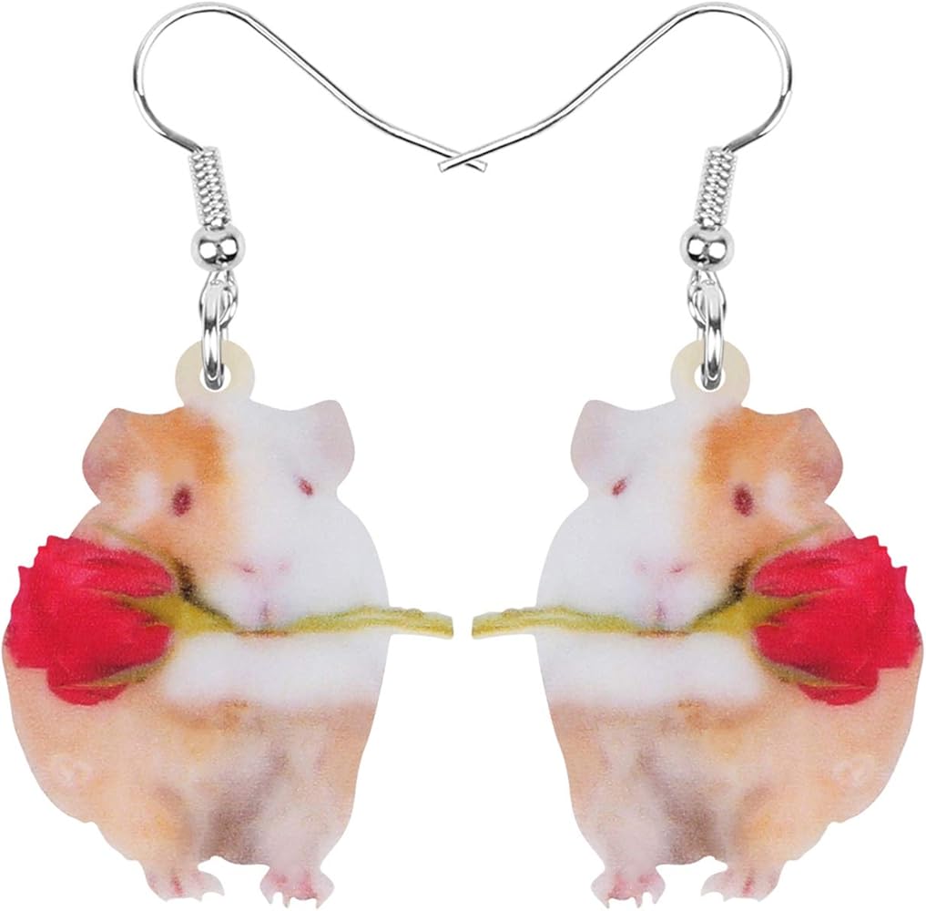 hamster earrings