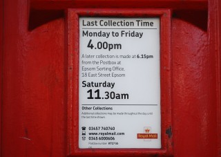 post box collection times