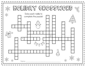 holiday crossword clue