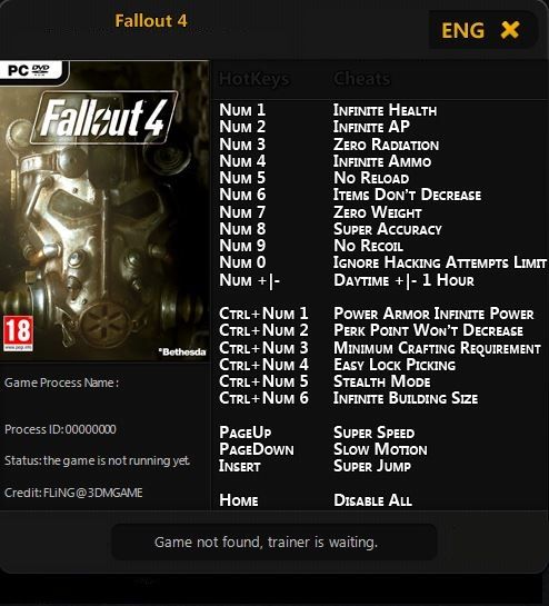 fallout cheats ps4