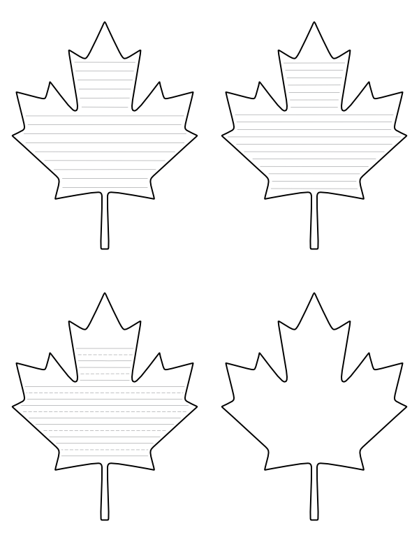 maple leaf printable template