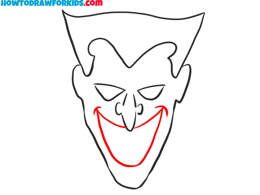 joker drawing easy