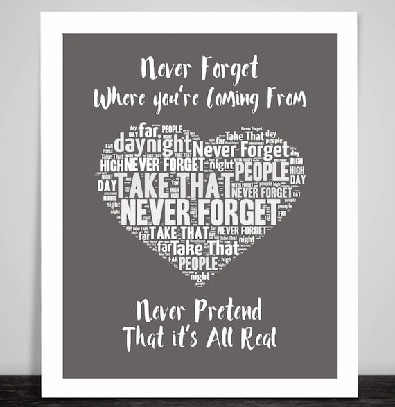 take that never forget lyrics