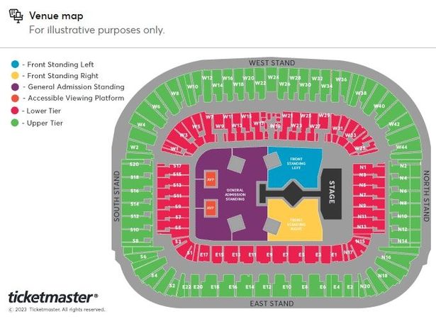 wembley stadium taylor swift seating plan