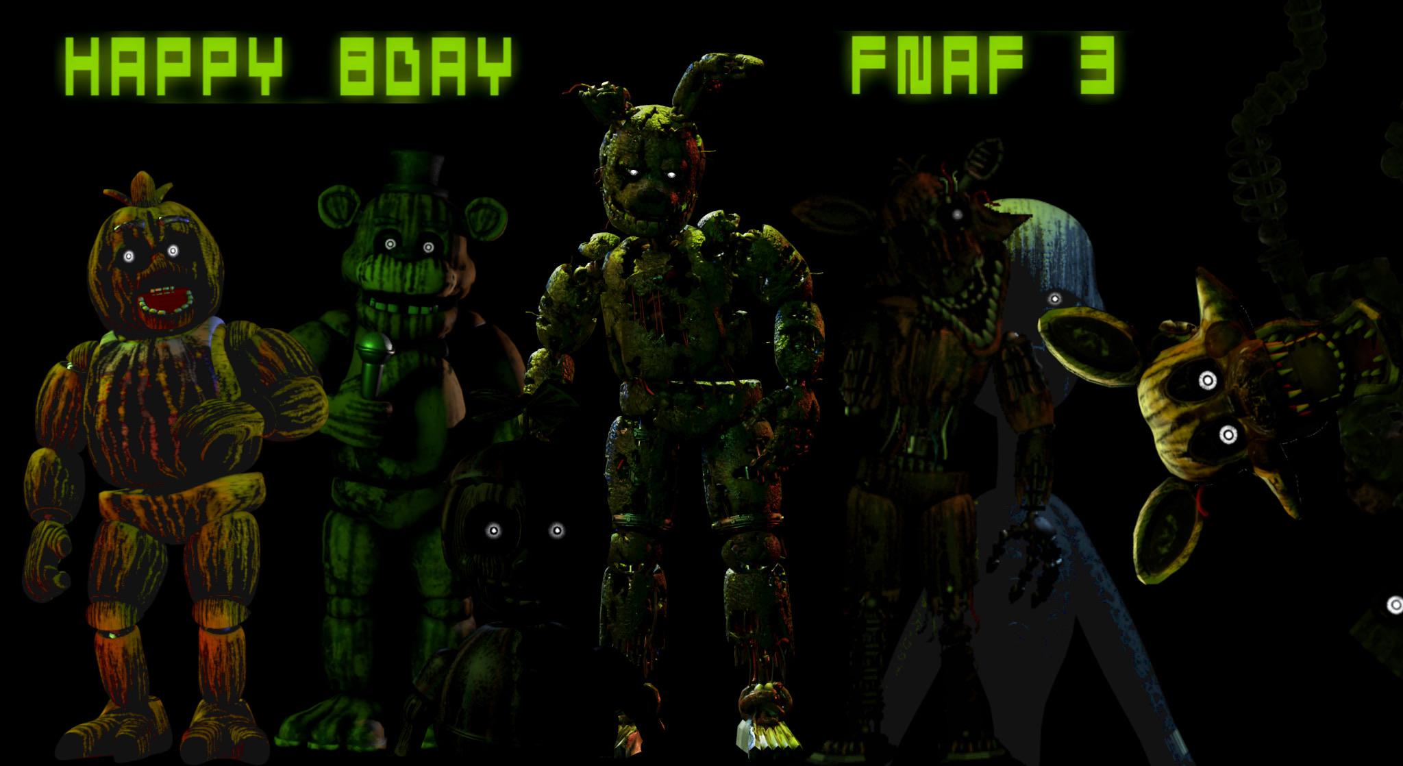 fnaf 3 animatronics