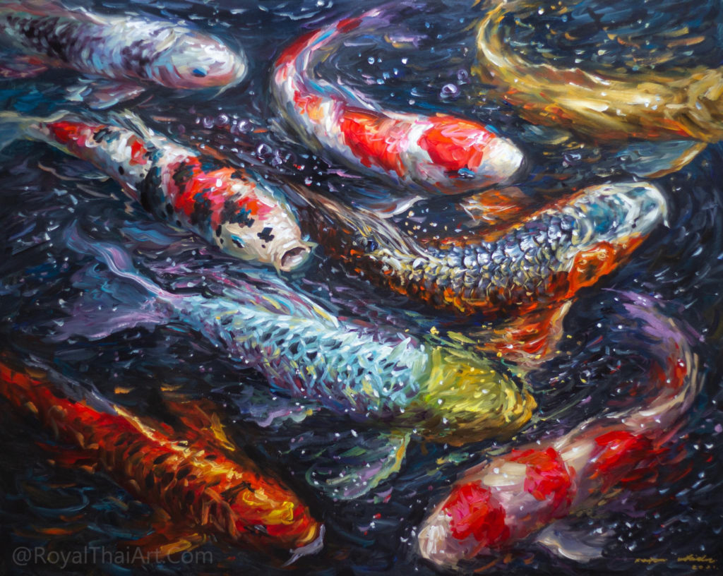 koi fish painting