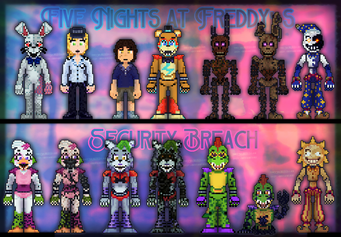 fnaf pixelated