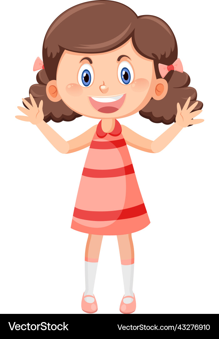 curly hair girl clipart