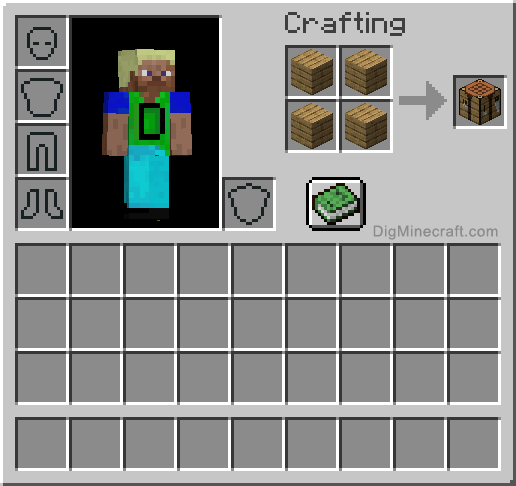 minecraft crafting menu