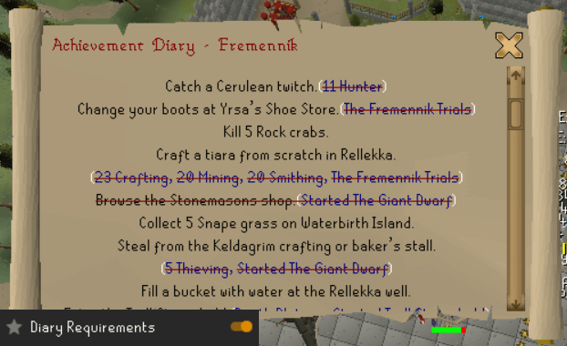osrs diary