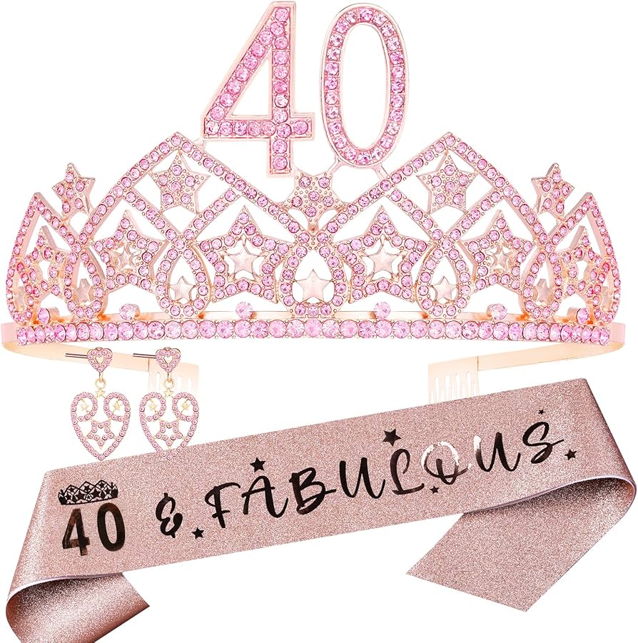 40th birthday tiara amazon