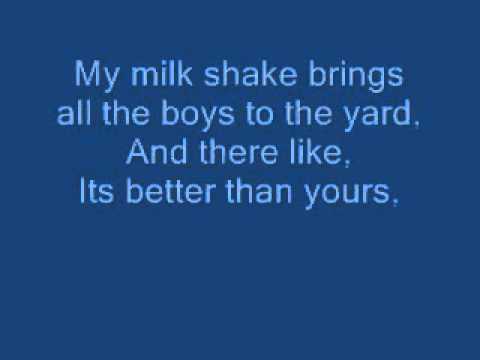 milkshake song lyrics