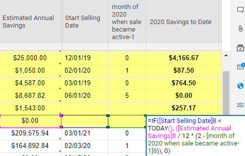 smartsheet formula if cell is blank