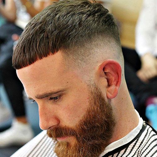 short hair with skin fade