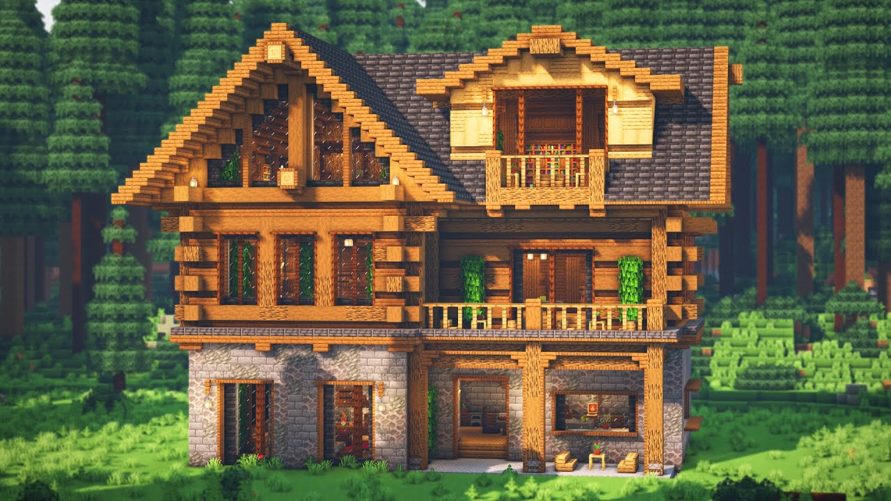 minecraft spruce house