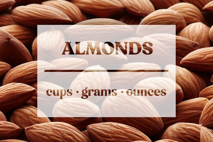 1 cup almond meal in grams