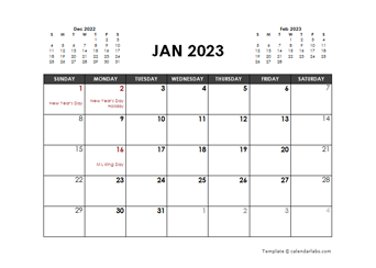 calendario 2023 editable word