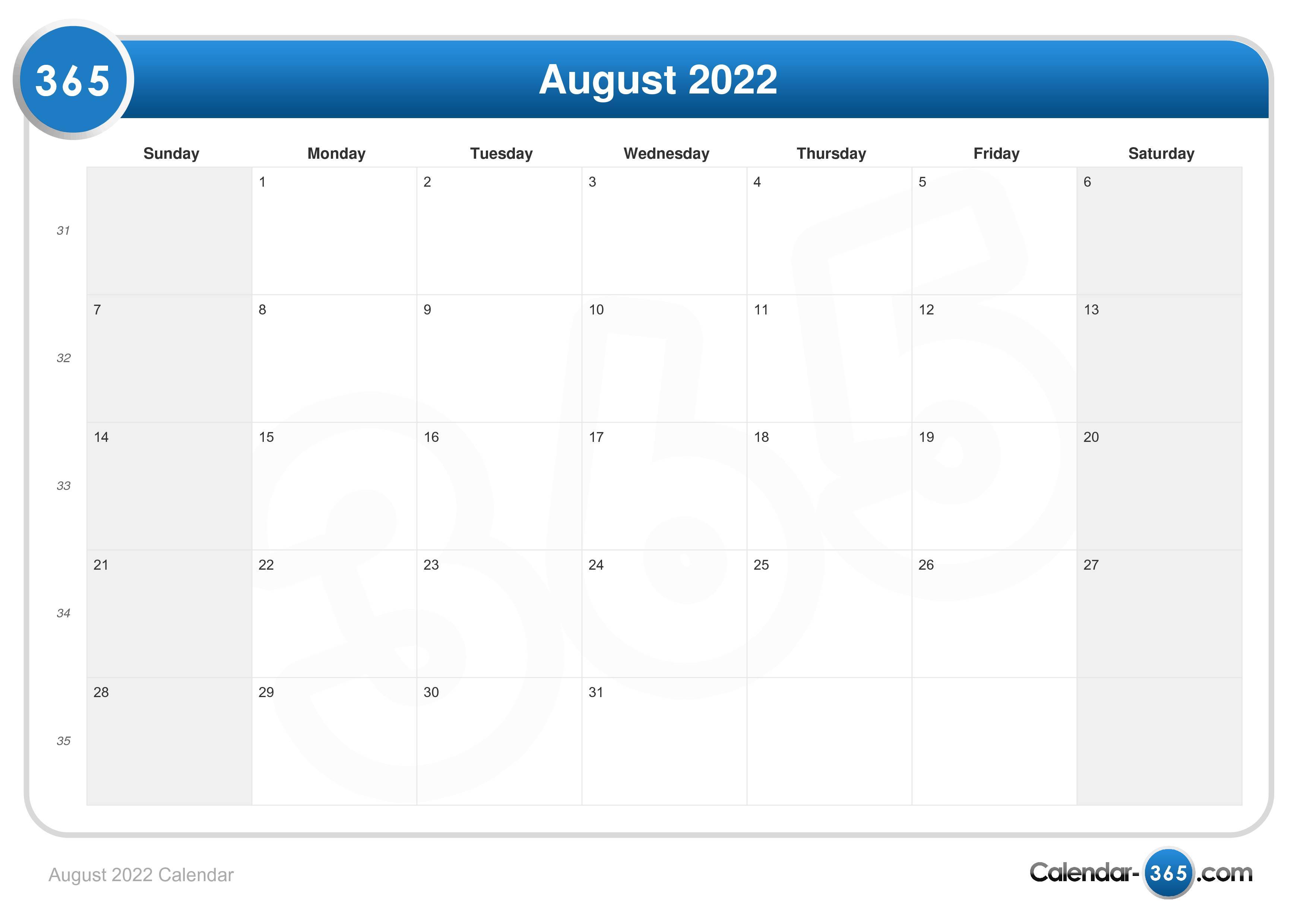 august 1 2022