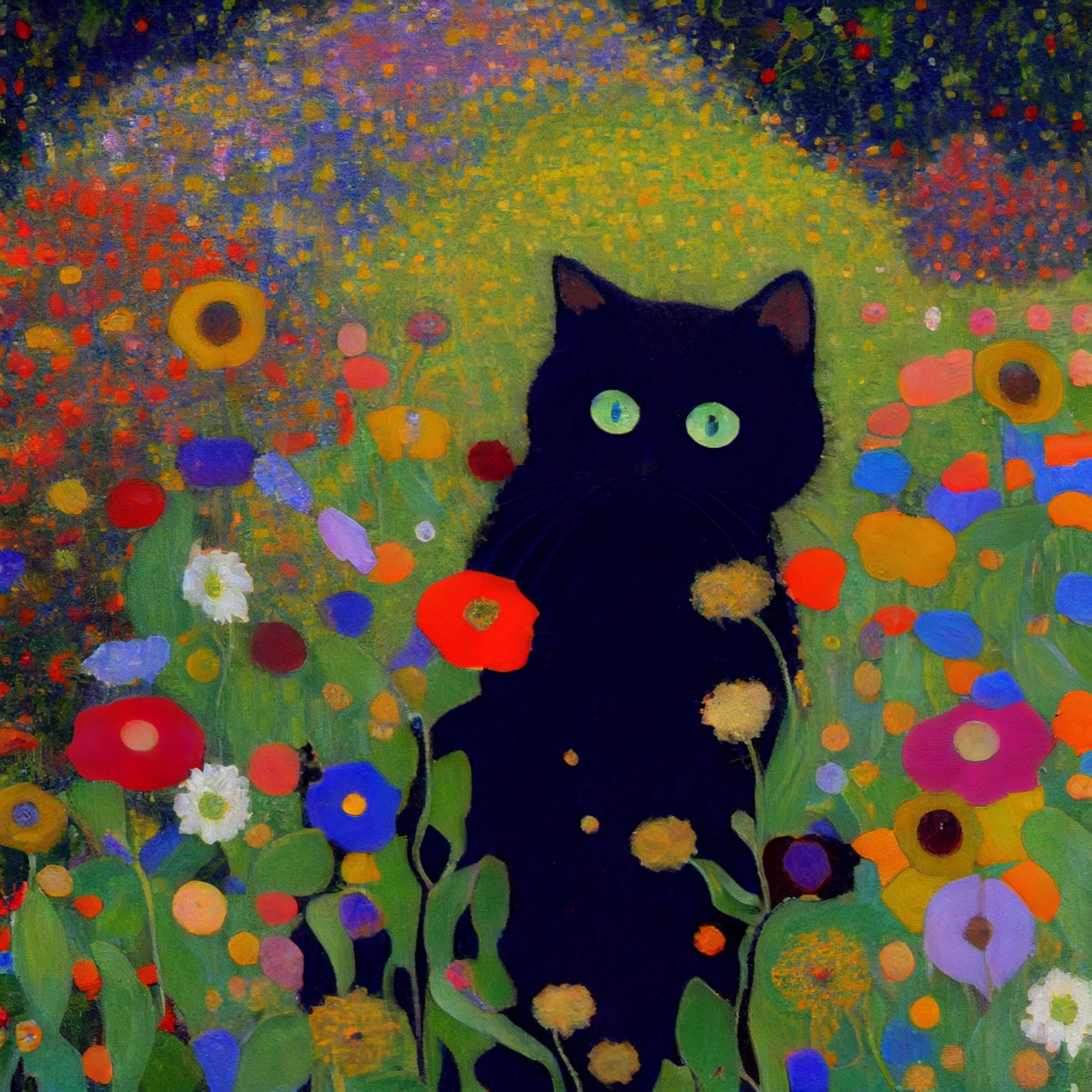 garden cat klimt