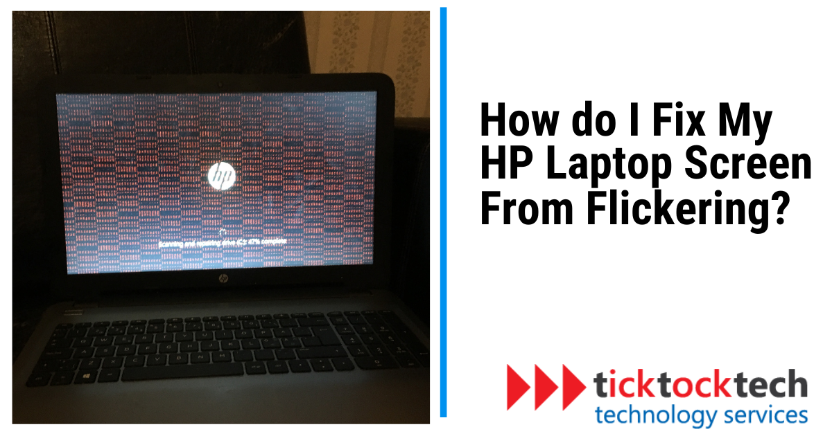 hp laptop flashing screen