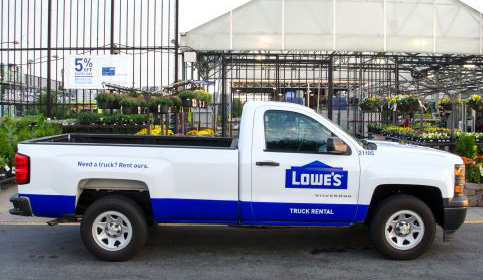 lowes van rental canada