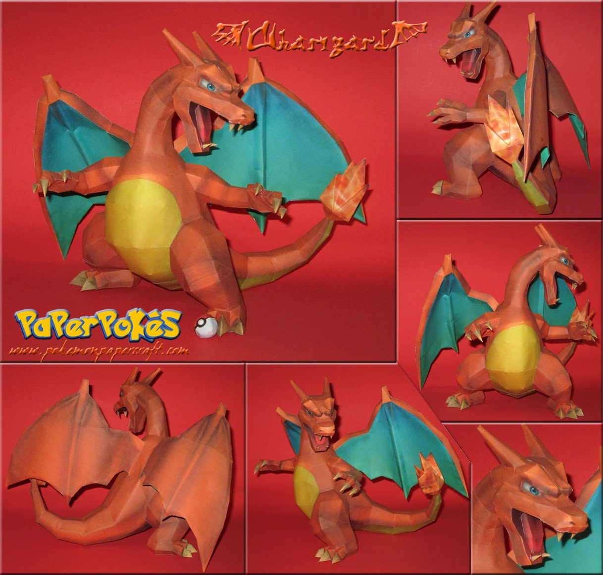 charizard papercraft