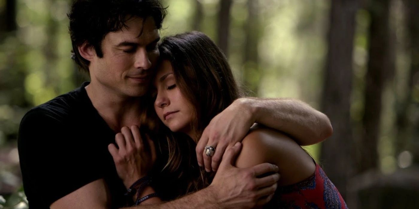 when does elena get with damon