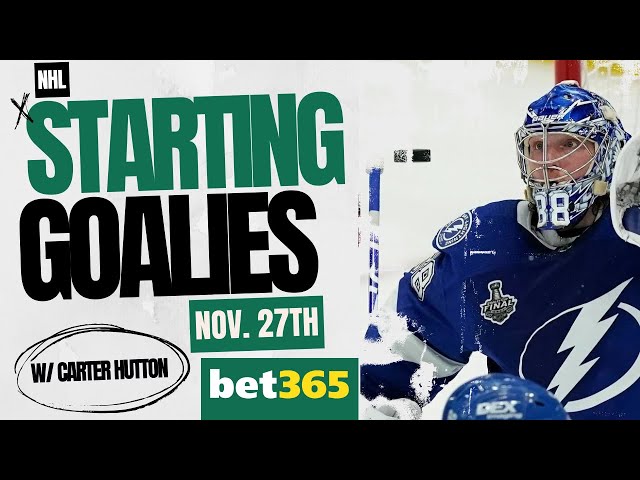 nhl daily starting goalies